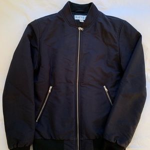 Dark Navy Bomber Jacket Reiss